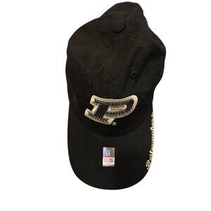 Black Purdue Cap with Embroidered Logo
